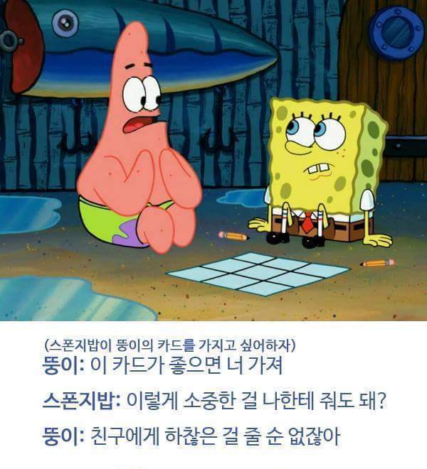 스펀지밥 뚱이 (별가) 명언 레전드 | 인스티즈