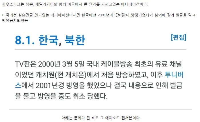 미국 인기 애니메이션이 한국 방영금지 된 이유 | 인스티즈
