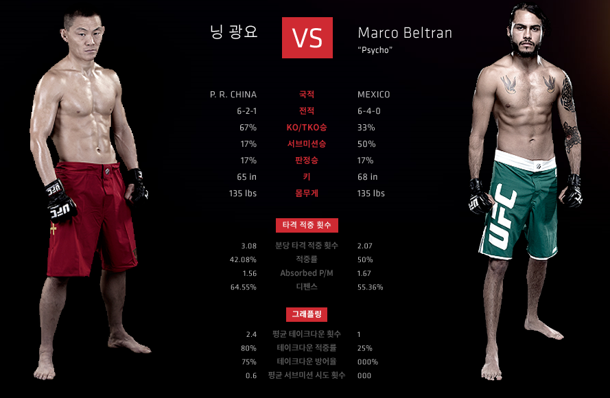 2015 UFC 한국대회 대진표.jpg | 인스티즈