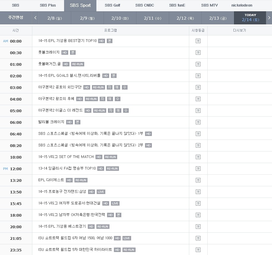 SBSSPORT 이미지