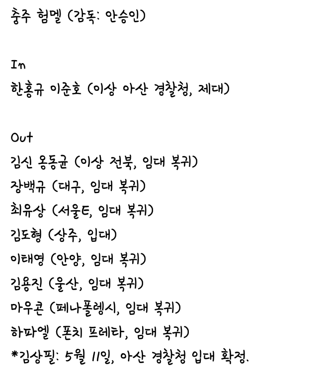 2017시즌 겨울 이적 시장 정리 (이미지 버전) | 인스티즈