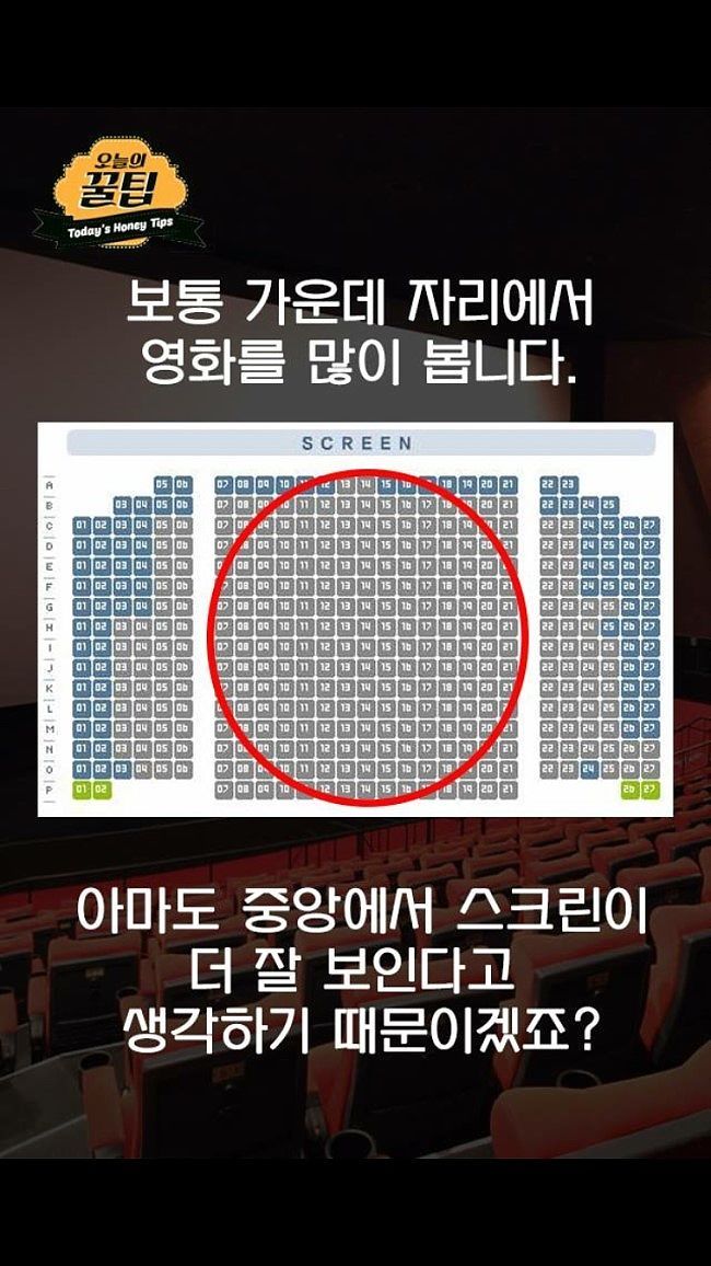영화관 자리 선택하는 방법 | 인스티즈