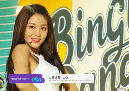데이터주의] 지난주 쇼음악중심 설현.gif | 인스티즈