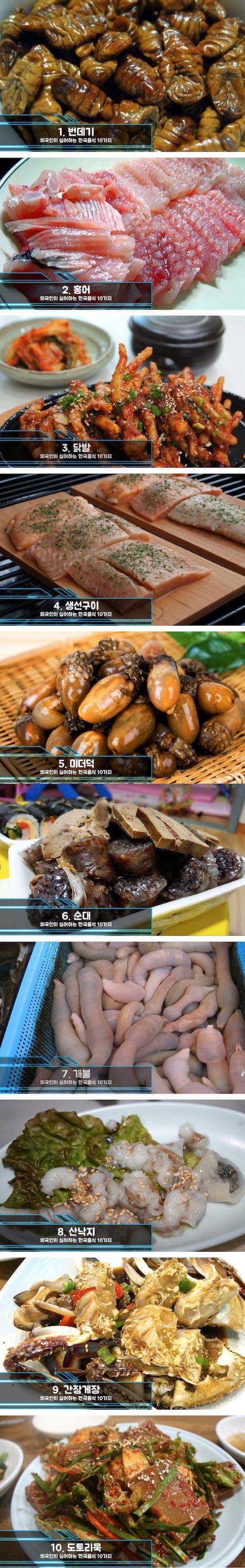 외국인이 싫어하는 한국 음식 열 가지 | 인스티즈