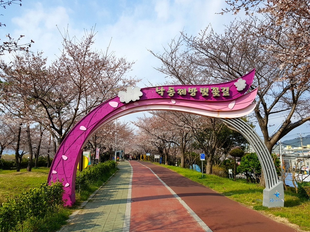 강변의수채화 이미지