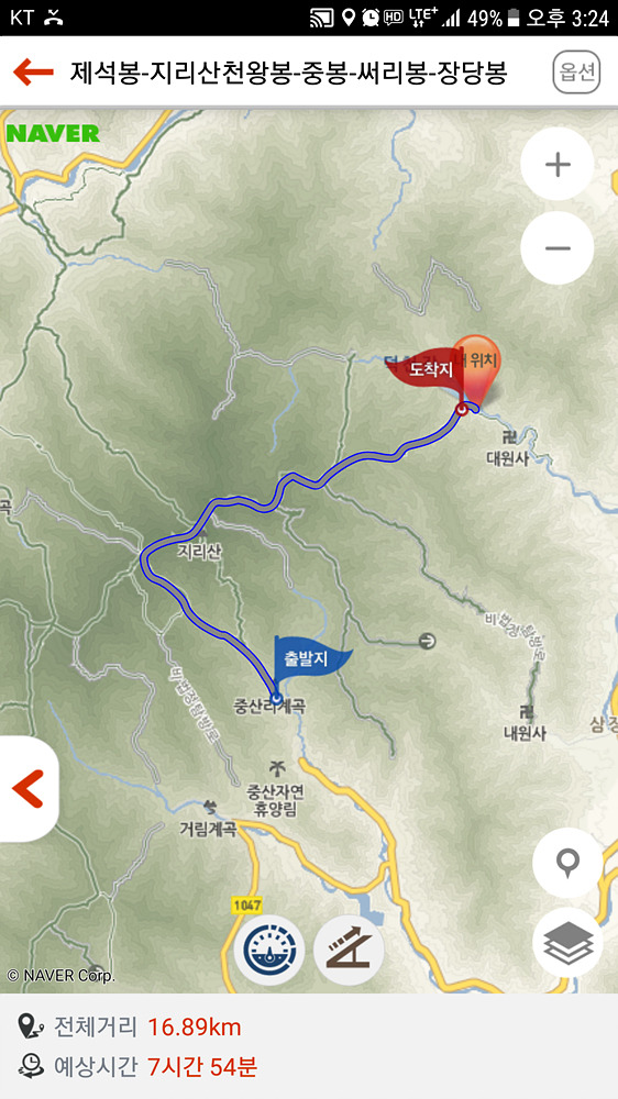 능선 조망 이미지