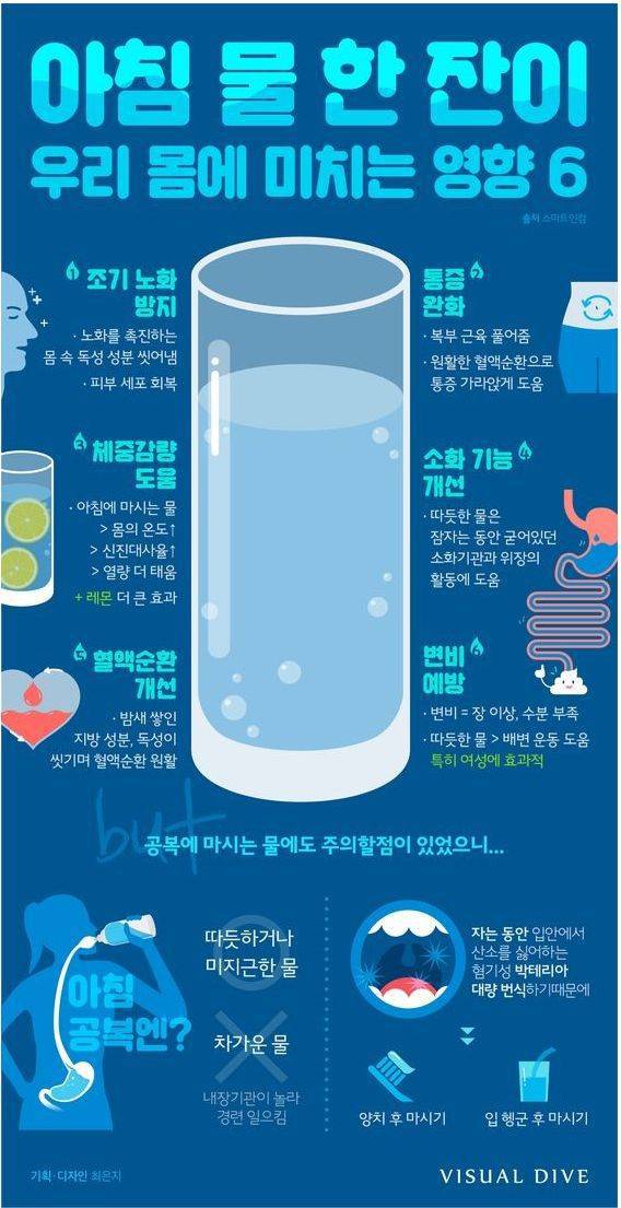 아침 물 한잔이 우리 몸에 미치는 영향 | 인스티즈